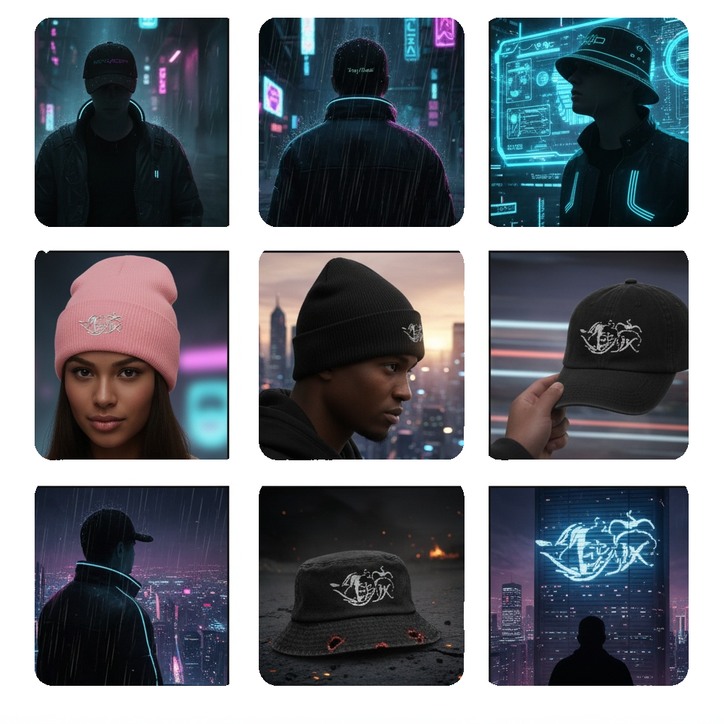 HEXJESTER Dad Caps, Vintage Caps, Fischerhüte und Beanies aus Chapter I und Chapter II mit dezenten Stickereien und minimalistischen Designs.