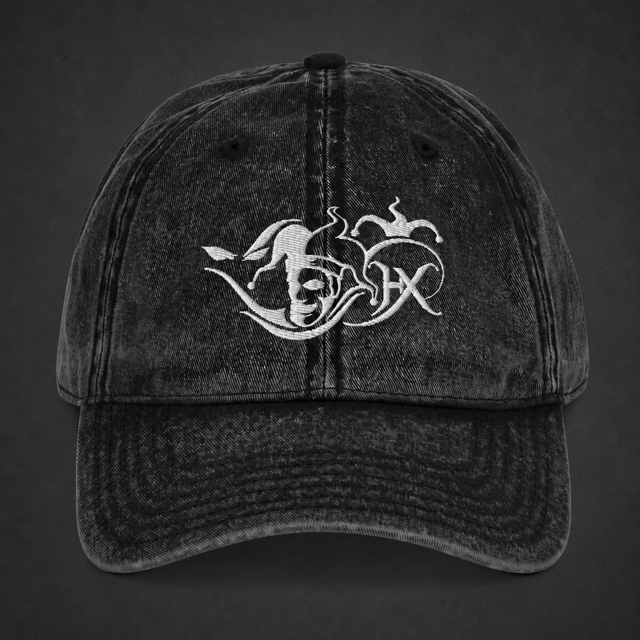 The Five Signs – Vintage Dad Cap Schwarz