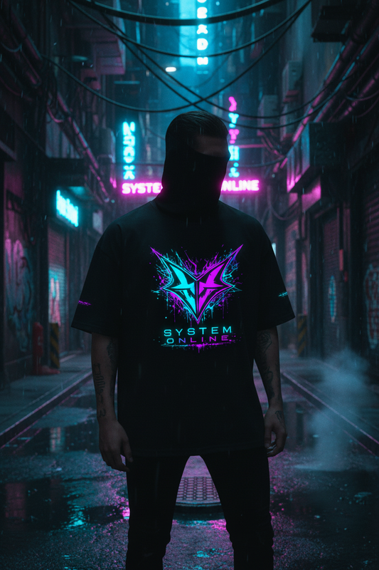 HEXJESTER // SYSTEM ONLINE Oversized Tee
